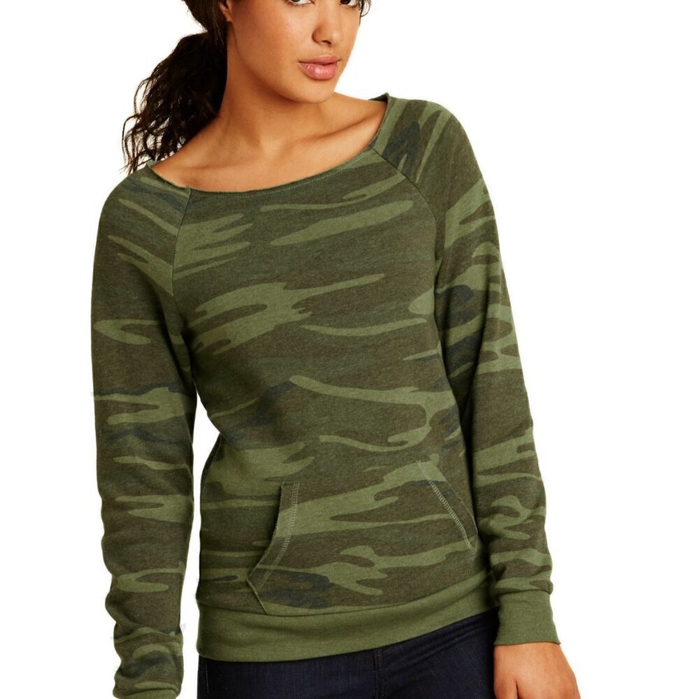 Alternative Apparel Jeep Camo Sweatshirt Size Medium